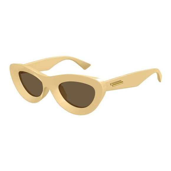 NEW BOTTEGA VENETA BV1325S 002 SUNGLASSES WOMEN YELLOW EYEWEAR - Picture 1 of 3